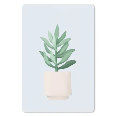 Produktbild von MuchoWow® Mauspad Mousepad Pflanzen - Sukkulenten - Pastell 40x60 cm - Mousepads - Maus Mat - Pad - Mausunterlage - Schreibtisch Accesoire