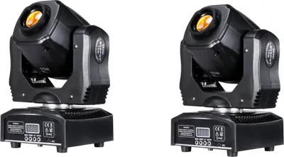 Immagine prodotto di luce di scena a LED da 75W, funzione pan e tilt dinamica, 8 colori e gobo, 2 pezzi-75w, spina UE