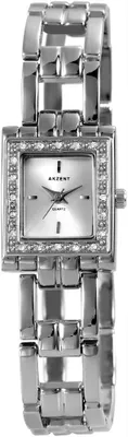 Produktbild von Akzent Damenuhr mit Metallarmband