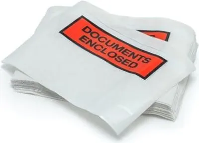 Zdjęcie produktu dla Koperta kurierska C5 - 1000szt DOCUMENTS ENCLOSED