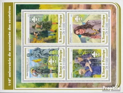 Produktbild von Briefmarken Sao Tome e Principe 2017 Mi 7093-7096 Kleinbogen (kompl. Ausgabe) postfrisch Pfadfinder