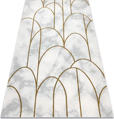 Obrázok produktu pre Koberec EMERALD exkluzívne 1016 glamour, štýlový art deco, mramor krém / zlato béžový 180x270 cm