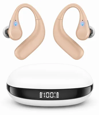 Produktbild von Bluetooth Hörgerät, wiederaufladbar Hörgeräuschverstärker, 8 Lautstärkestufen, AI-Geräuschreduzierung, Hörhilfe mit Ladeetui, komfortabel