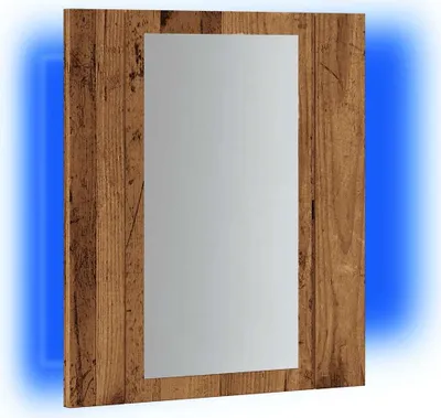 Zdjęcie produktu dla vidaXL Szafka z lustrem LED o wyglądzie starego drewna 40x12x45 cm materiał drewnopochodny