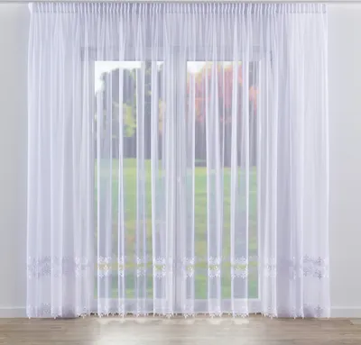 Produktbild von Dekoria Gardine mit Kräuselband, weiß, 300 x 245 cm