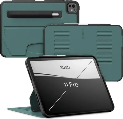 Produktbild von Zugu Case Hülle iPad Pro 11" (M4-M5) – Verstellbarer Magnetständer mit 8 Winkeln – Sichere Magnetbefestigung an jeder Metalloberfläche – Kompatibilität mit drahtlosem Aufladen des Apple Pencils