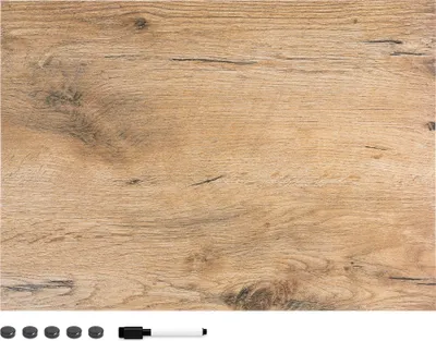 Produktbild von Navaris Magnettafel Magnetpinnwand Memoboard zum Beschriften - 70 x 50cm Notiztafel div. Designs - Tafel abwaschbar mit Magneten Stift