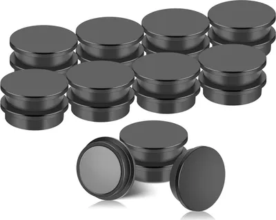 Obrázek produktu pro Magnetická tabule - silné magnety na lednici - 20 kusů - černá - 30 x 8 mm
