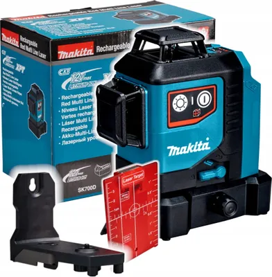 Produktbild von Makita SK700D Akku-Multi Linienlaser rot 12 V max. Solo in Transporttasche