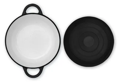 Produktbild von Toci Bräter aus Gusseisen für Induktion, 5,5L Emaillierte Schmortöpfe mit Deckel, Schmortopf Klein Backofengeeignet, Gusseiserner Bräter für Backofen, Spülmaschinenfester Emaille Topf, Dutch Oven