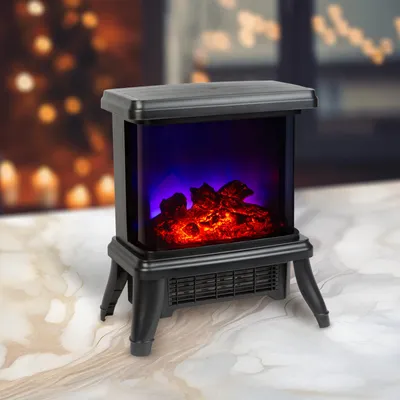 Obrázok produktu pre GLOBIZ Elektrický krb - 180° - ohrievač + LED - 36 x 21,5 x 36 cm, Obrázok generovaný UI