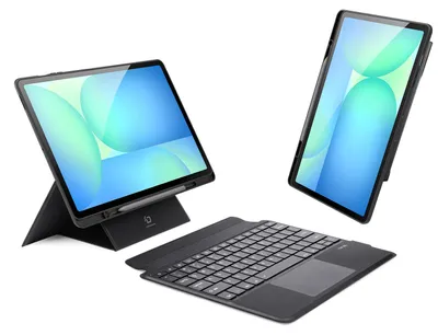 Produktbild von Etui z klawiaturą Dux Ducis (DK series) na Samsung Tab S10 FE+ (Plus) z podświetleniem - czarna