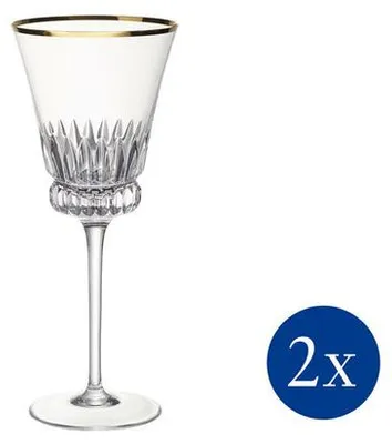 Zdjęcie produktu dla Villeroy&Boch - Zestaw 2 kieliszków do czerwonego wina 200 ml Grand Royal Gold