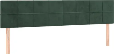 Produktbild von vidaXL Kopfteile Dunkelgrün 180x5x78/88 cm Samt
