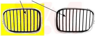 Produktbild von VAN WEZEL 0637514 Kühlergrill Frontgrill für BMW 5 Limousine (E39) Rechts Chrom