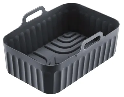 Produktbild von WESTMARK Silikonform für Heißluftfriteuse "Line" schwarz – 3er Vorteilset