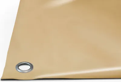 Immagine prodotto di Telone per camion in PVC 900g/m² (3 m x 2 m, occhielli rotondi da 20 mm, beige RAL1014) al metro con/senza occhielli Telone per tetti Telone per camion industriali Telone per campeggio Telone di protezione Telone di legno