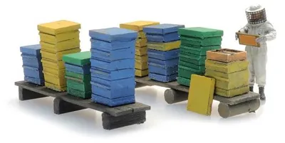 Produktbild von Artitec 387.477 - 1/87 / H0 Magazinebeuten mit Imker - Neu