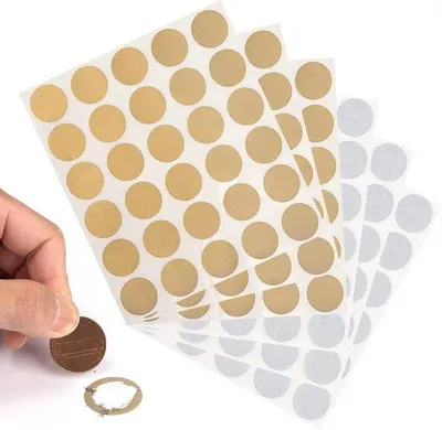 Produktbild von Runde Krassticker Set 25cm Silber Gold