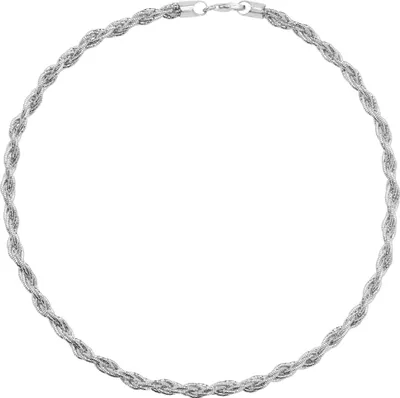 Produktbild von Atemberaubende 925 Sterling Silber (Rhodiniert) Damen - Halskette - 5.5mm; TRS23057