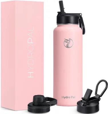 Produktbild von Isolierte Edelstahlwasserflasche 1,2 l rosa BPA-frei
