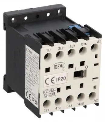 Obrázok produktu pre Jistič 12A, 3-pólový, 230V AC, typ KCPM-12-230, kód 24094