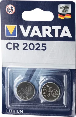 Zdjęcie produktu dla Varta 06025, Jednorazowa bateria, CR2025, Lit, 3 V, 2 szt., Metaliczny