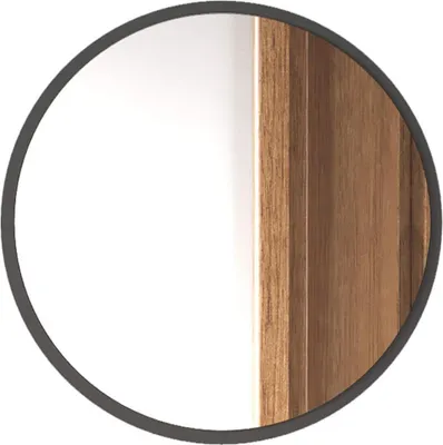 Produktbild von Spiegel Rebecca Mobili Anbar 60x60x2 Spanplatte Glas Dunkelgrau Modern