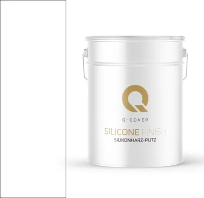 Immagine prodotto di Intonaco a base di resina siliconica Bianco base | Intonaco a sfregamento | Intonaco siliconico | Intonaco per facciate | 25 kg 1 mm | Intonaco a graffio | Intonaco di finitura | Intonaco strutturato | Intonaco pronto all'uso | Pareti e soffitti