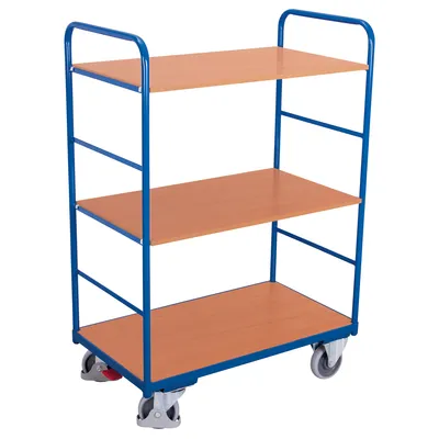 Produktbild von Etagenwagen - 2 Wände - 3 Etagen - (BxT) 600 x 1.000 mm - Traglast 250 kg