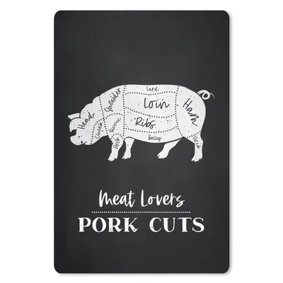 Produktbild von MuchoWow® Mauspad Mousepad Fleisch - Schwein - Fleischer 18x27 cm - Mousepads - Maus Mat - Pad - Mausunterlage