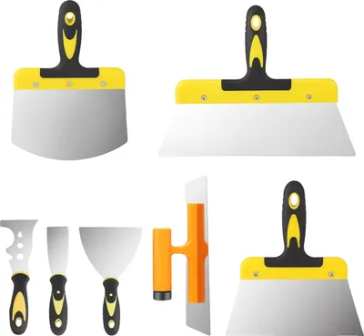 Produktbild von Tapetenabzieherset, 8 Teile, ergonomische Griffe, Edelstahl, 4