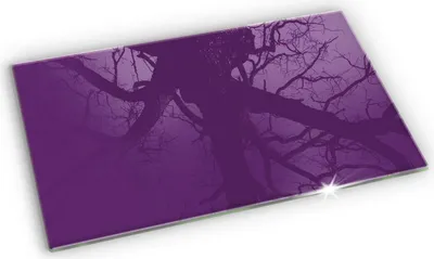 Produktbild von Glas Grabkerzen Untersetzer Motiv Gummifüße - 52x30 cm - Violette Farbe