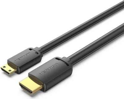 Produktbild von Vention AGHBG, 1,5 m, HDMI Type C (Mini), HDMI Typ A (Standard), 18 Gbit/s, Schwarz