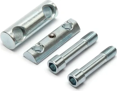 Produktbild von Schnellverbinder - 13,45*7,2*45 - M8, Stahl verzinkt, B-Typ Nut 10, VPE 100 Stück