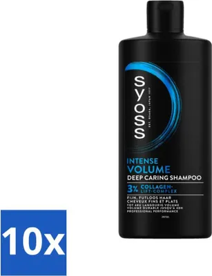 Immagine prodotto di SYOSS - Volume 440 ml - Shampoo - Per più volume - 440 ml - Confezione risparmio - 10 pezzi