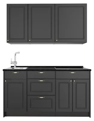 Immagine prodotto di Cucina monoblocco Vicco Fame-Line Oro-antracite rustico/Antracite 150 cm, PL Antracite, Model 64743