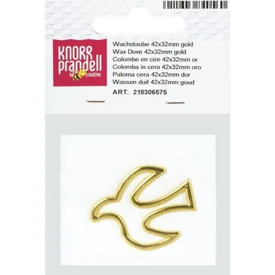 Produktbild von KNORR PRANDELL 218306575 Wachstaube 42 x 32 mm goldfarben