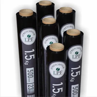 Produktbild von 6x Stretchfolie Wickelfolie schwarz 1,5Kg, Breite 500mm