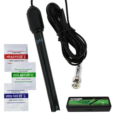 Productafbeelding van pH Elektrode Sonde - Waterkwaliteit Sensor - Nauwkeurig Meten - Lange Kabel BNC - 300 cm - Niet Van Toepassing