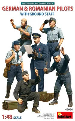 Produktbild von MINIART MA49024 German & Romanian Pilots w/Ground Staff