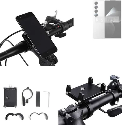 Produktbild von K-S-Trade Handyhalterung für das Fahrrad kompatibel mit Meizu 21 Pro Halter Lenkstange Fahrradhalterung Motorrad Bike Mount Befestigung Smartphone