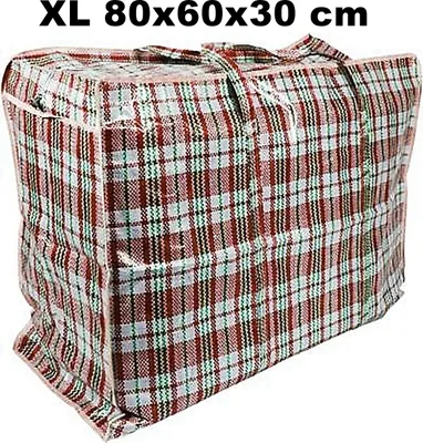 Produktbild von PLASTIKTASCHE     Jumbo   Unterbettkommode Wäschetasche Aufbewahrungs Tasche kariert XL