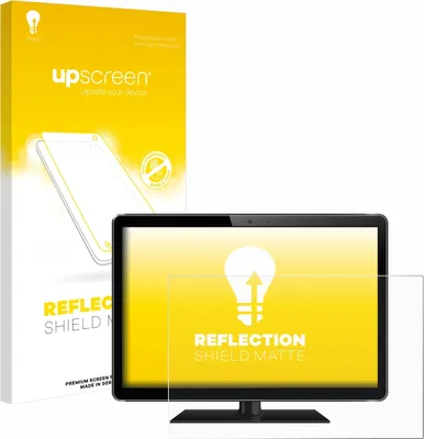 Produktbild von upscreen Schutzfolie für Flachbildschirme mit 61 cm (24 Zoll) Displays 532 x 299 mm Displayschutz Displayschutzfolie Folie Matt Entspiegelungsfolie