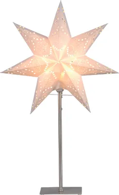 Produktbild von Best Season Standleuchte "Sensy Mini Star 55" Material: Metall / Papier, Farbe creme, ca.55x34, 234-22