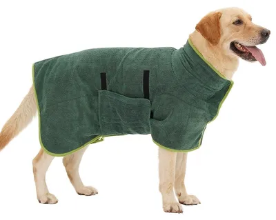 Produktbild von Mikrofaser-Bademantel für Hunde, geeignet für große Hunde