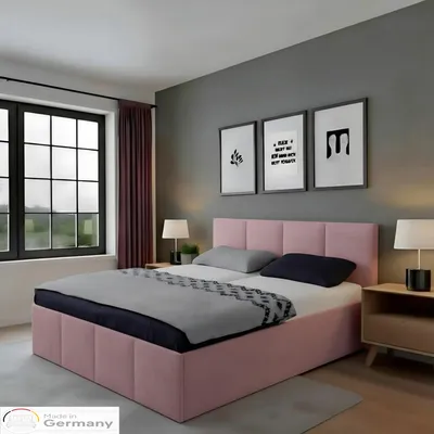 Produktbild von Polsterbett Dalas Rose 160 x 200 x 40 cm Stauraum Ohne Matratze und Lattenrost