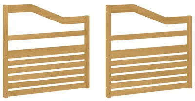 Immagine prodotto di vidaXL Modulo bracciolo, 2 pezzi, bianco, 79 x 4 x 73 cm, legno massello di acacia