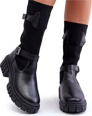 Produktbild von Damen Strümpfe Stiefel Schwarz Abroze 39