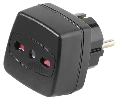 Produktbild von VIVanco™Reisestecker von italienischem Stecker auf Schuko